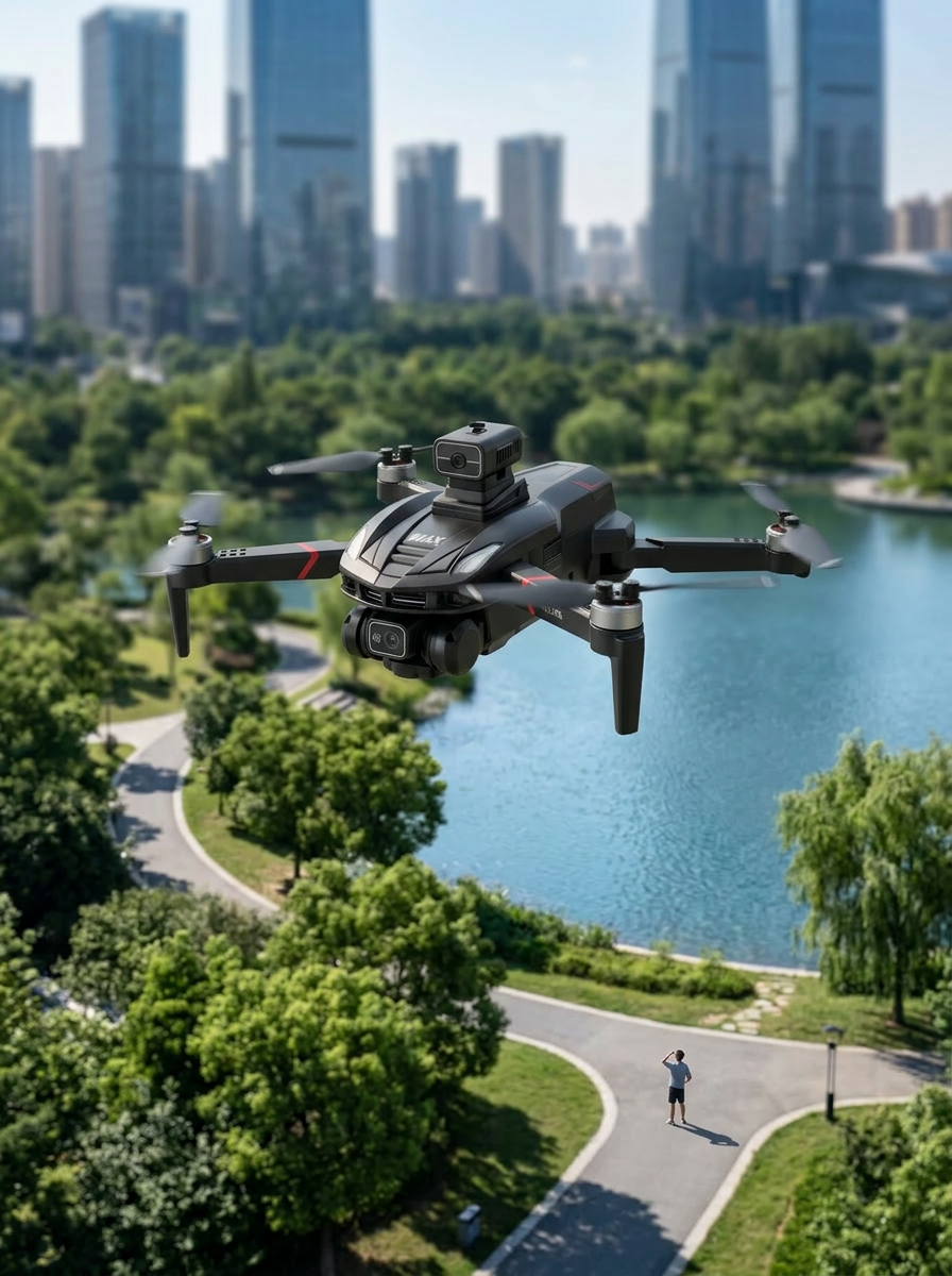 Katlanabilir Çift Kameralı Drone ile Havadan Fotoğraf ve Video Çekimi