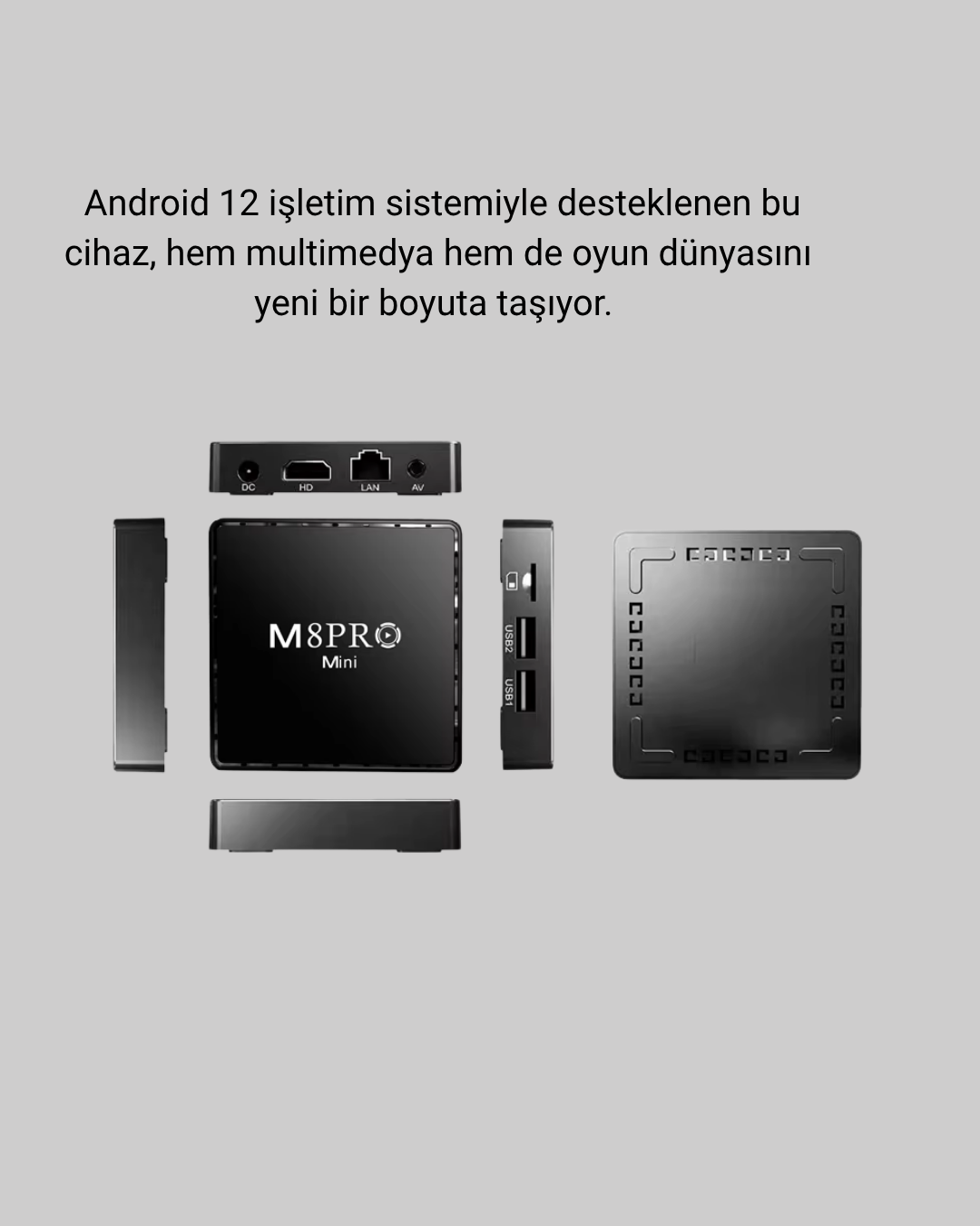 M8Pro Mini 2 10K Android TV Box – Oyun Konsolu ve Akıllı Medya Merkezi
