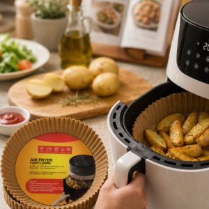 Airfryer Pişirme Kağıdı 100 Lü Yapışmaz Yağ Geçirmez Kağıt