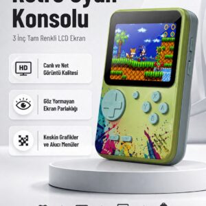 3 İnç Renkli Ekranlı Taşınabilir El Konsolu – G5 Modeli