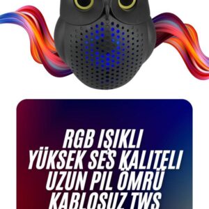 Baykuş Tasarımlı Mini Bluetooth Speaker Yüksek Ses Kaliteli Taşınabilir