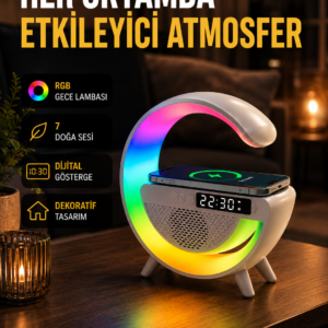 2025 Yeni Seri 15W Kablosuz Şarjlı LED Atmosfer Lambası