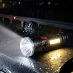 Uzun Menzilli Işıldak Şarjlı 9 LED 4 Kademeli Aydınlatma