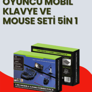 5in1 BT5.3 Mobil Oyun Kiti Klavye Mouse Dönüştürücü Seti