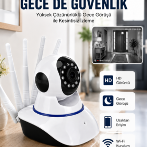 Güvenlik Kamerası Antenli Gece Görüşlü Sensörlü Harekete Duyarlı Yeni Nesil