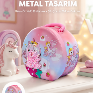 Mini Çocuk Para Kasası Gizli Saklama ve Birikim Kutusu