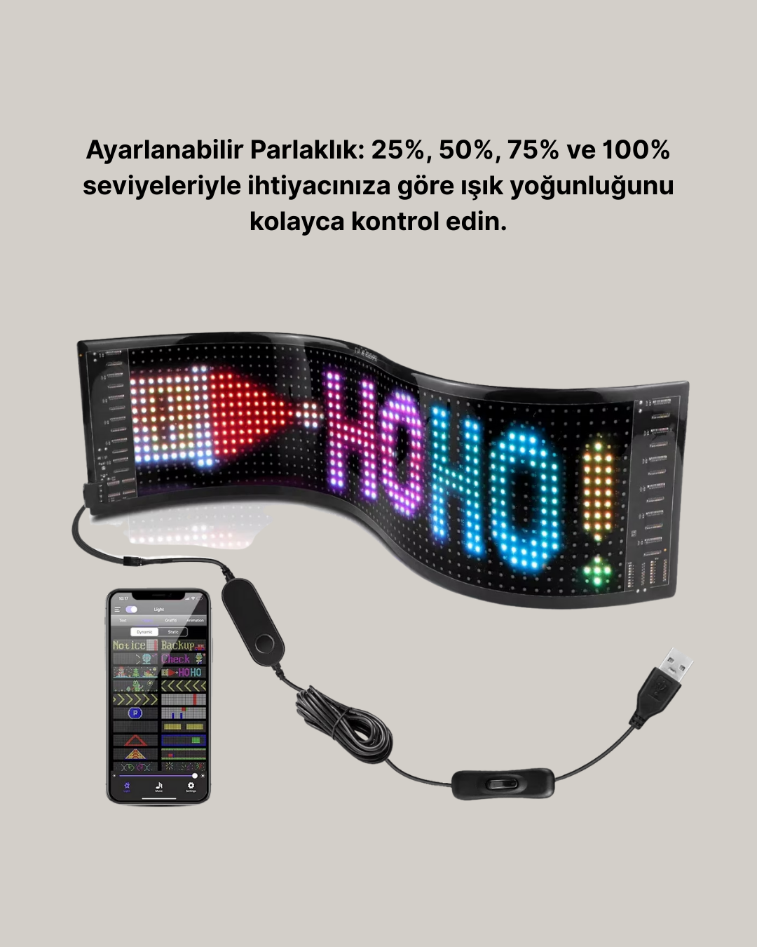 Şık ve Fonksiyonel RGB LED Panel Canlı Renk Yansımalı Işık Sistemi