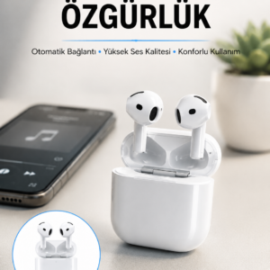 4.Nesil Bluetooth Kulaklık Yüksek Ses Kaliteli Dokunmatik Kontrol Özellikli Yeni Nesil