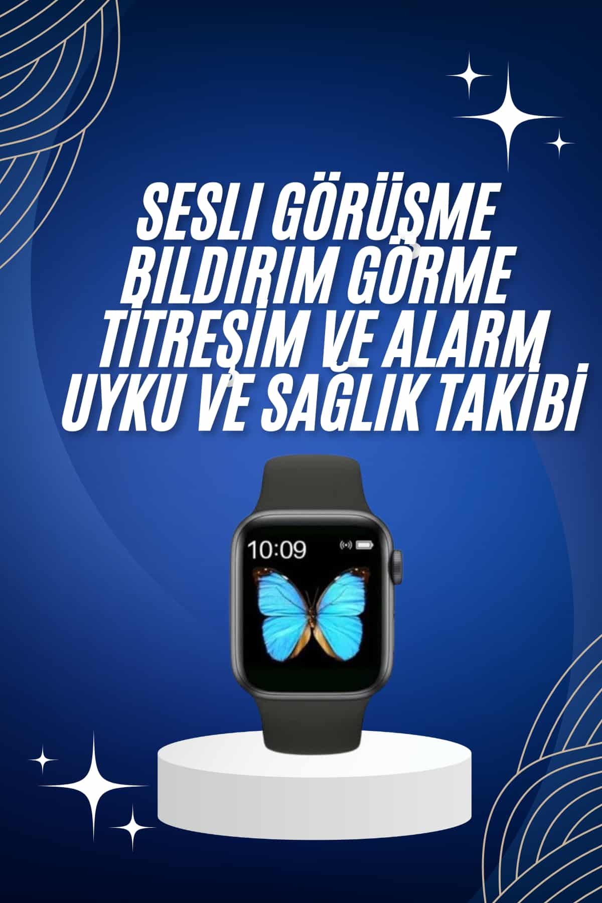 Arama Cevaplayabilen Akıllı Saat Bluetooth Bağlantılı Sosyal Medya Girişli Yeni Nesil
