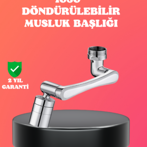 1080° Dönebilen Püskürtme Filtreli Musluk Başlığı Su Tasarruflu