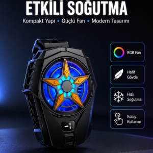 Evrensel Uyumlu Type-C Şarjlı Cep Telefonu Radyatörü Yeni Nesil
