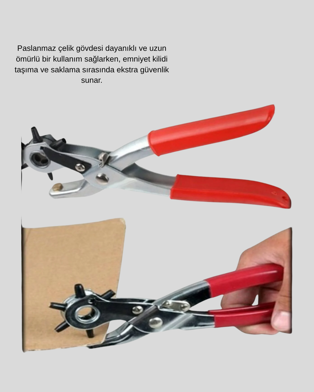 Çok Fonksiyonlu Delik Açma Pensesi 2mm–4.5mm Ayarlı Metal Gövdeli