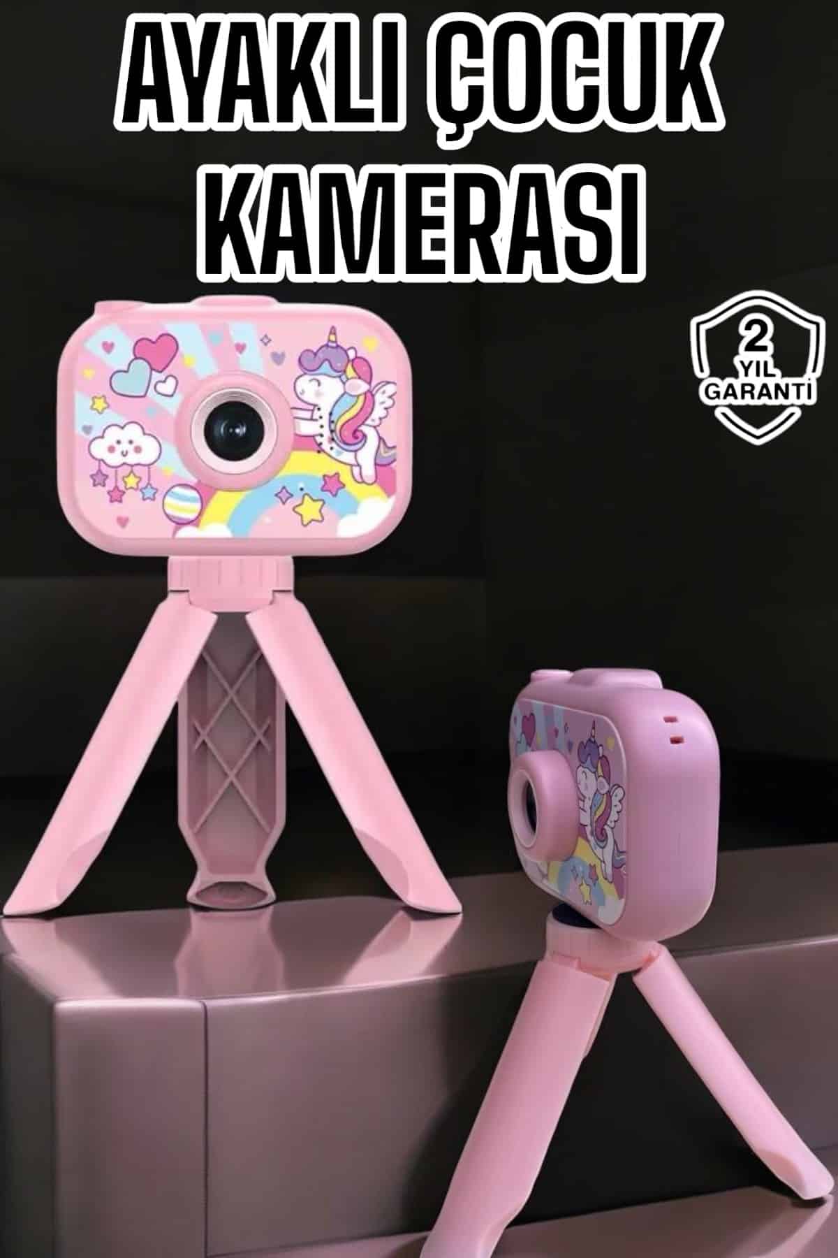 Eğitici Video Kamera Çocuklar İçin Ayaklı Mini Fotoğraf Makinesi