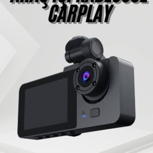 3 Kameralı 2 İnç 1080P Araç İçi Kamera Sürüş Kamerası CarPlay