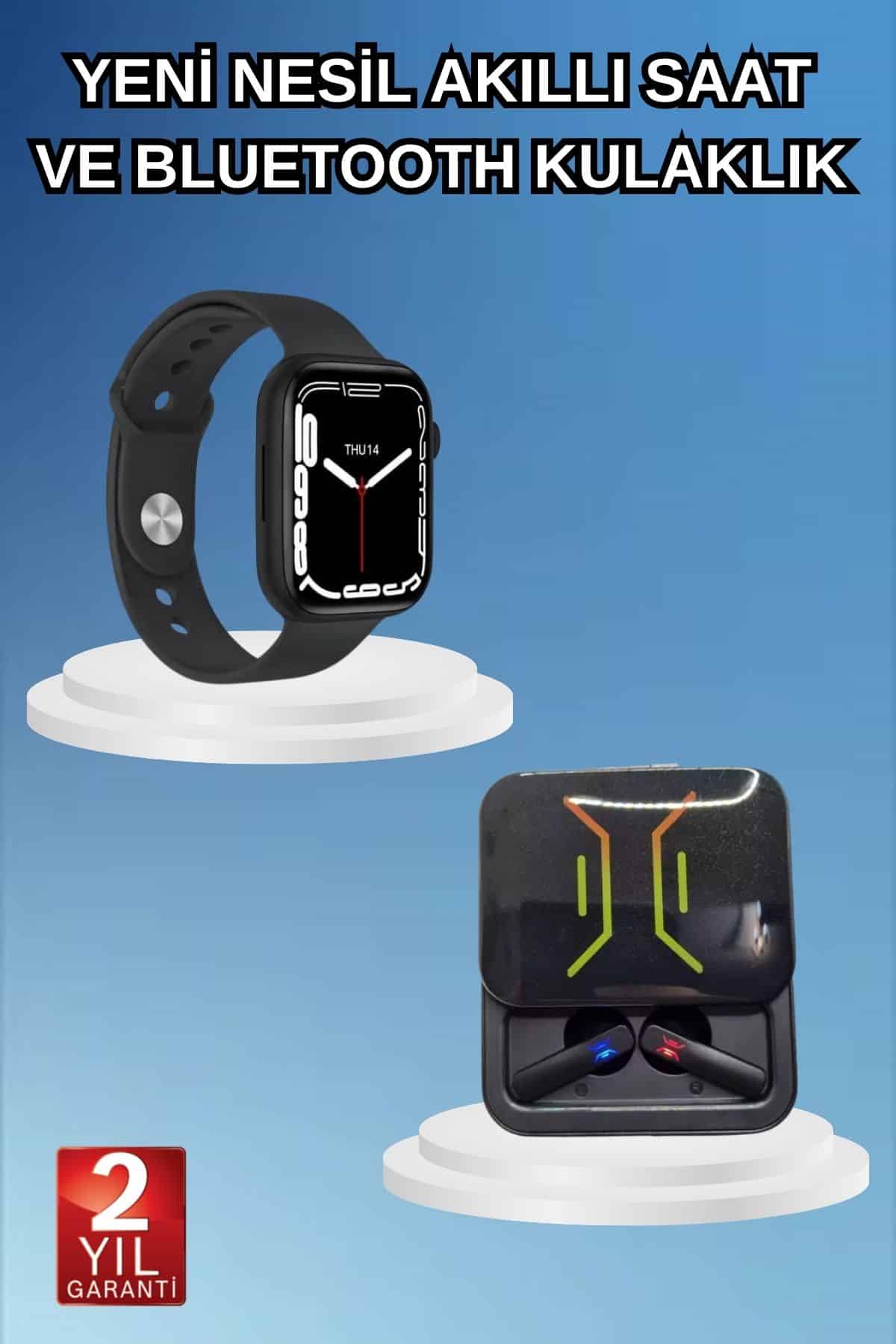 Kablosuz Kulaklık ve 5.0 Bluetooth Yeni Nesil Akıllı Saat
