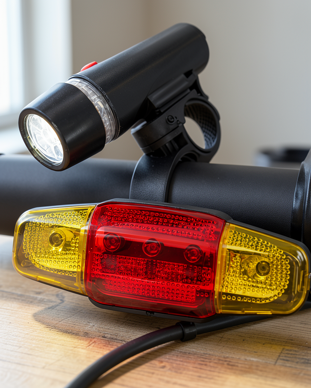 Bisiklet Emniyet Işığı Seti LED Ön Far Arka Stop Lambası