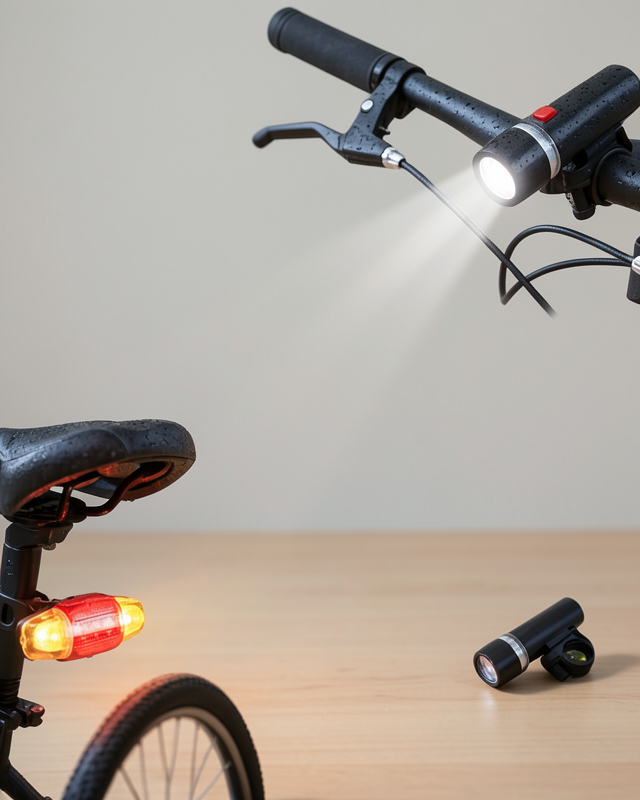 LED Bisiklet Işık Seti Ön Far Arka Stop Lambası Güvenlik