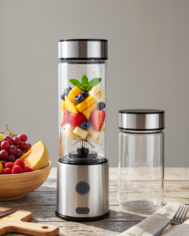 Çift Cam Hazneli Blender 16500 RPM Taşınabilir Buz Kırıcı