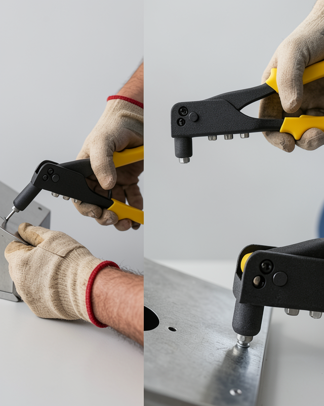 Perçin Makinesi El Tipi Ergonomik Kullanım Dayanıklı Gövde
