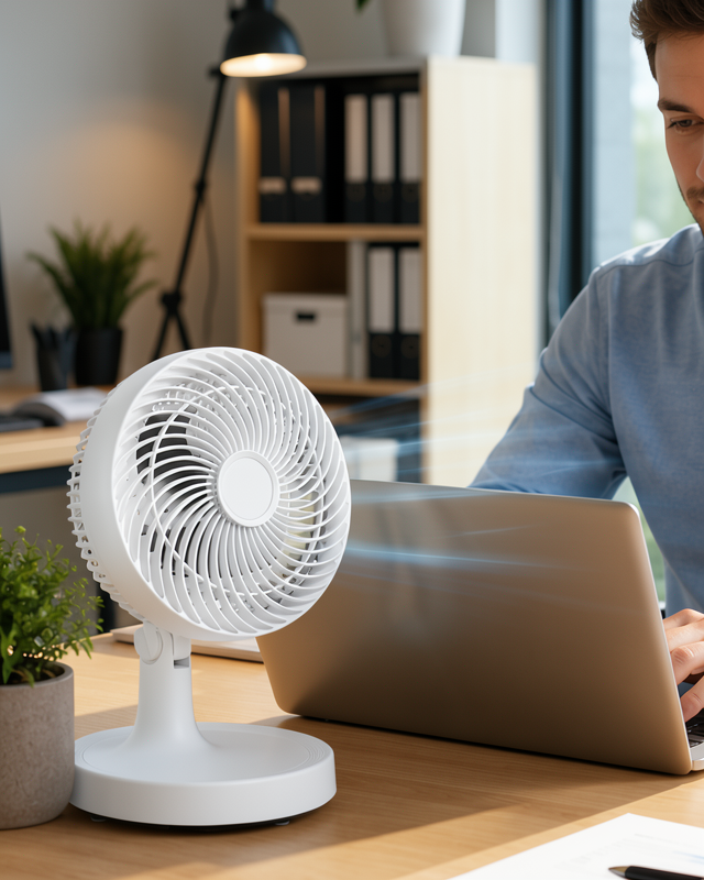 Kompakt Mini Fan Sessiz Masaüstü Vantilatör 150 mm 2200 RPM