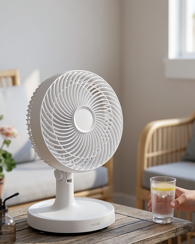 Mini Masaüstü Vantilatör 2200 RPM Sessiz 150 mm Hava Akışı