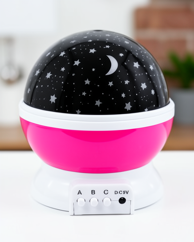 Star Master pembe yıldızlı projeksiyon lambası