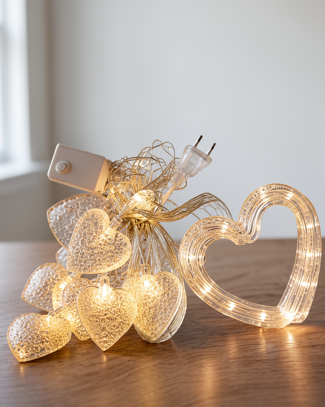 LED Kalp Neon Lamba Dekoratif Gece Işığı Romantik