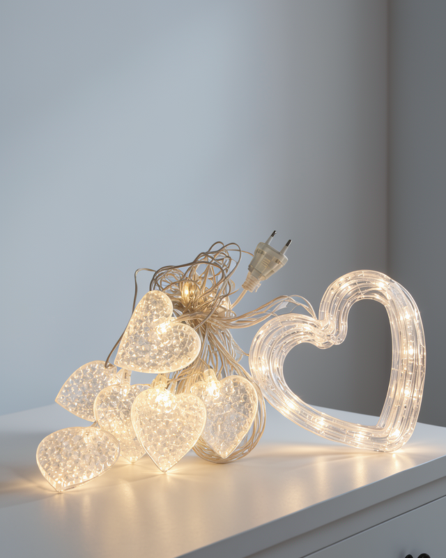 Kalp Figürlü LED Neon Dekoratif Işık Romantik Ortam Aydınlatması