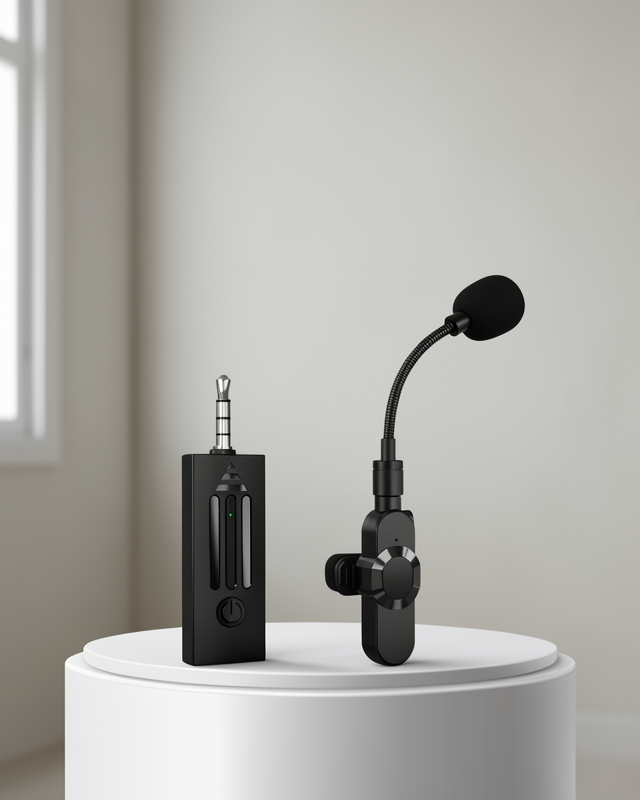 Kablosuz Mikrofon Bluetooth 5.2 Gürültü Önleyici 3.5 mm