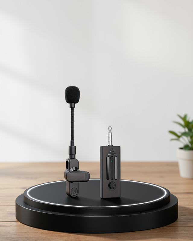 Type C Yaka Mikrofonu 360 Derece Ses Algılama Bluetooth 5.2