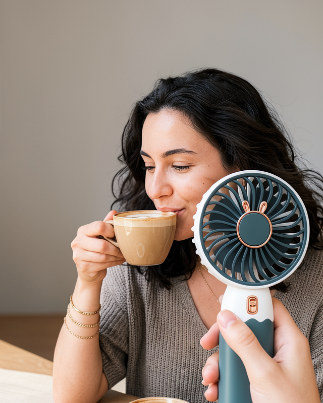 L121 Mini Fan Taşınabilir USB Şarjlı Sessiz Hava Akışı