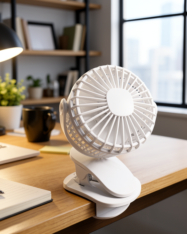 Mini Fan Çalışma Masası ve Yatak Başlığı İçin Klipsli USB