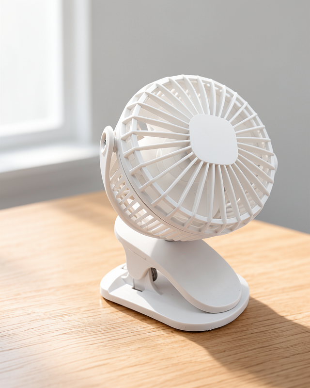 USB Şarjlı Taşınabilir Klipsli Fan 3 Modlu Sessiz
