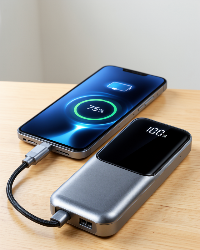 Powerbank 13000 mAh Hızlı Şarj Destekli Type-C Taşınabilir