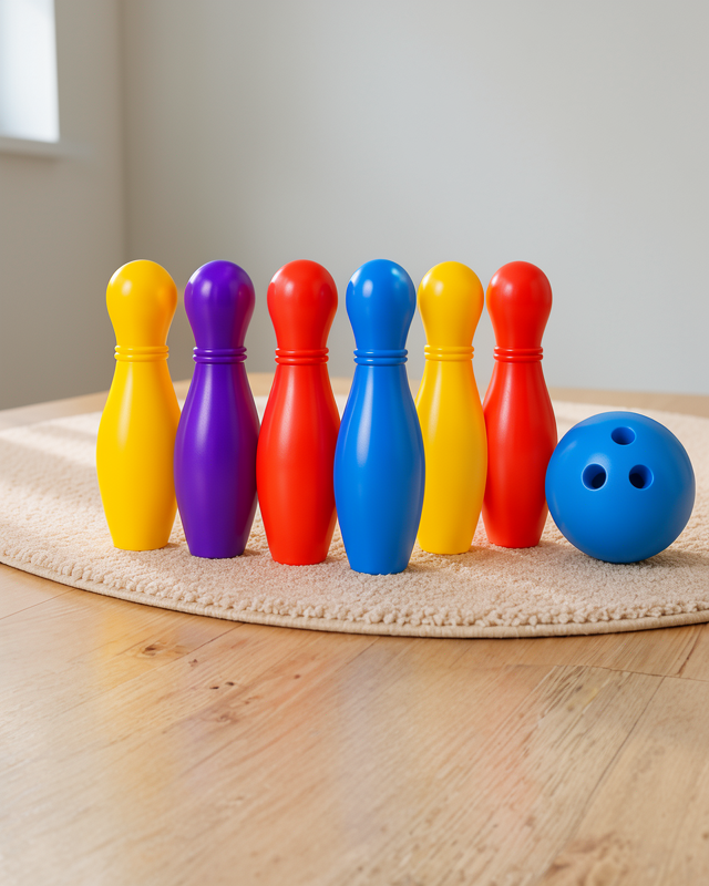 Çocuklar İçin Bowling Oyuncak Seti Renkli Eğlenceli Aktivite