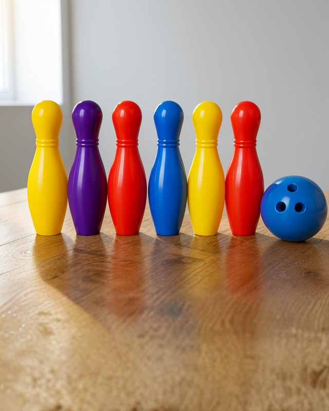 Çocuk Bowling Seti Motor Beceri Geliştirici Aktivite Oyunu Renkli
