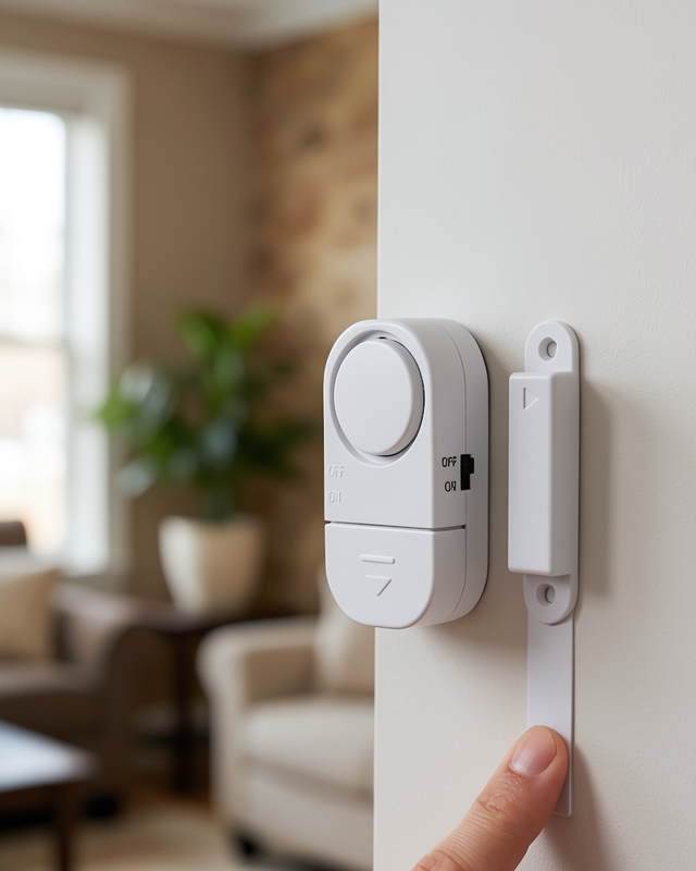 Kapı Alarmı Pencere Sensörü 90 dB Kolay Montajlı Güvenlik Sistemi