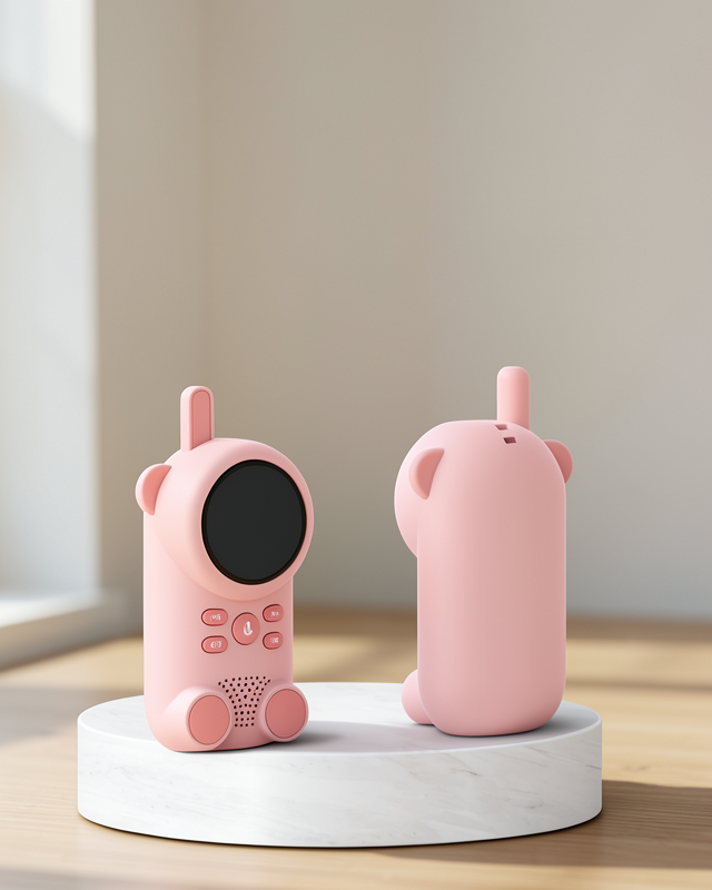 LCD Ekranlı Bebek Telsizi - İki Yönlü Ses, Uzun Menzil, 400 mAh Batarya