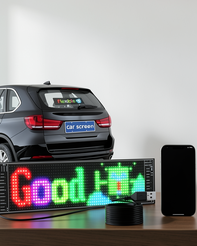 RGB Kayan Yazı LED Panel 16x96 Telefon Kontrollü Animasyonlu