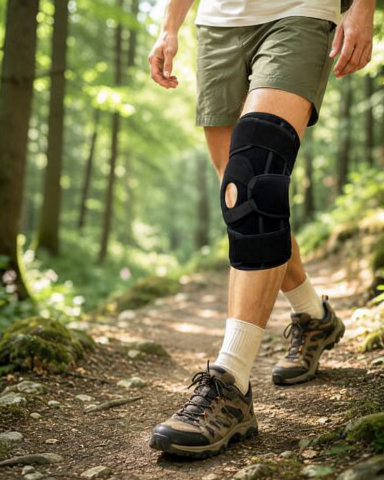 Ayarlanabilir Sporcu Dizliği, Silikon Pedli ve Yan Destekli, Ligamentli Patella
