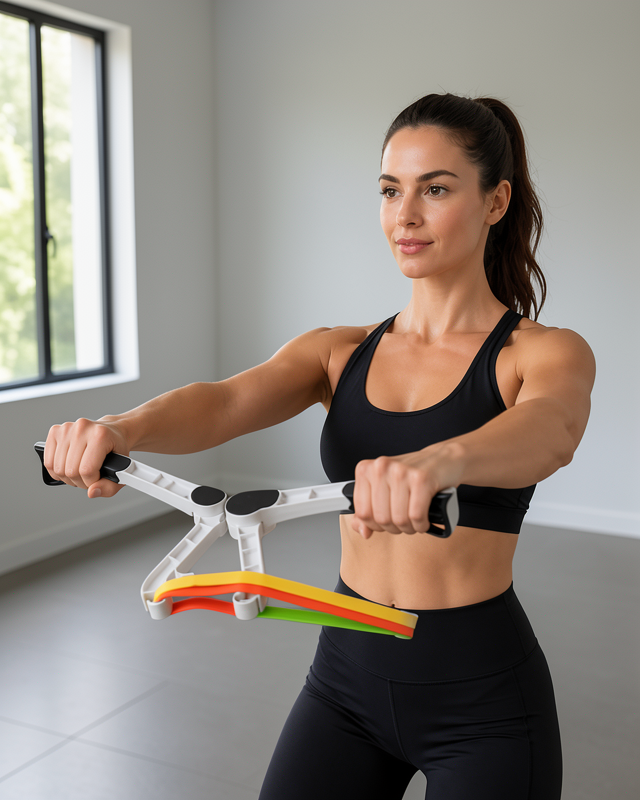 Direnç Bantlı Egzersiz Aleti Kol Göğüs Omuz Evde Fitness Seti