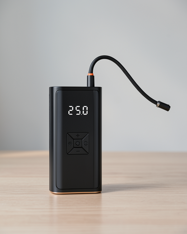 Kablosuz Hava Pompası Dijital Ekranlı Powerbank Özellikli Kompresör