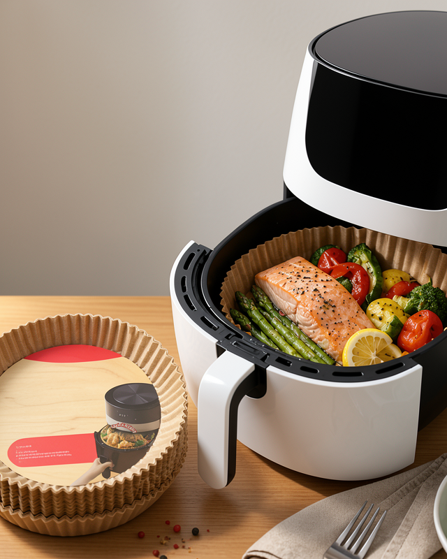 100'lü Airfryer Pişirme Kağıdı Suya Dayanıklı Yapışmaz