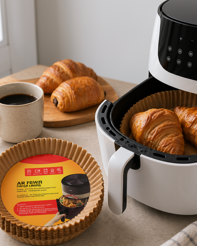 Yuvarlak Airfryer Kağıdı 100 Adet Yağ Tutmaz Pişirme Kağıdı