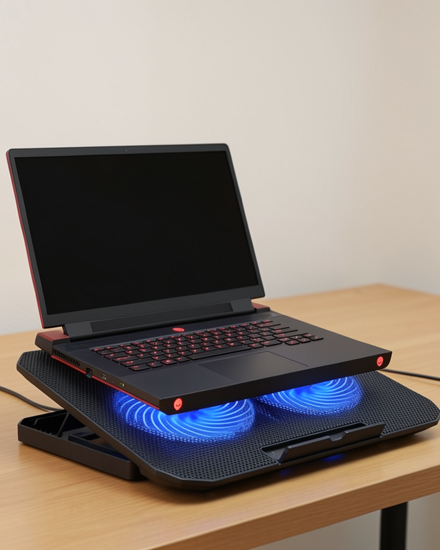 Laptop Soğutucu Stand Çift Fanlı 17 İnç Uyumlu Ayarlanabilir