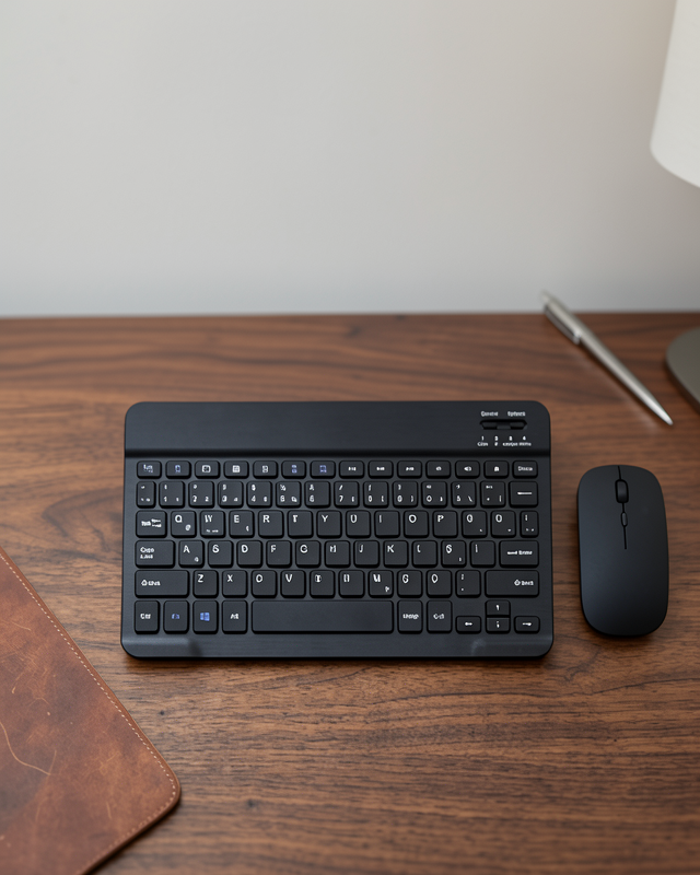 Wireless Klavye Mouse Seti Bluetooth Bağlantılı İnce Tasarım