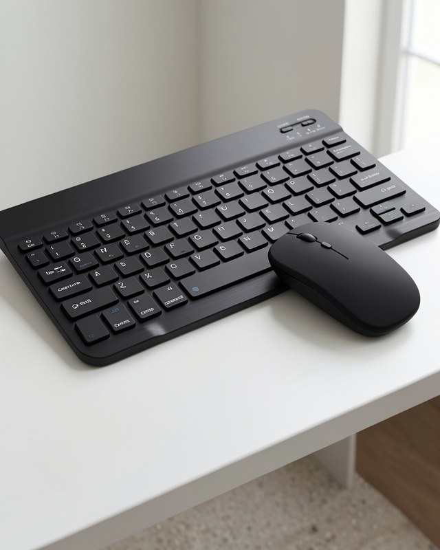 Kablosuz Bluetooth Klavye Mouse Seti İnce Tasarım Çoklu Uyumlu