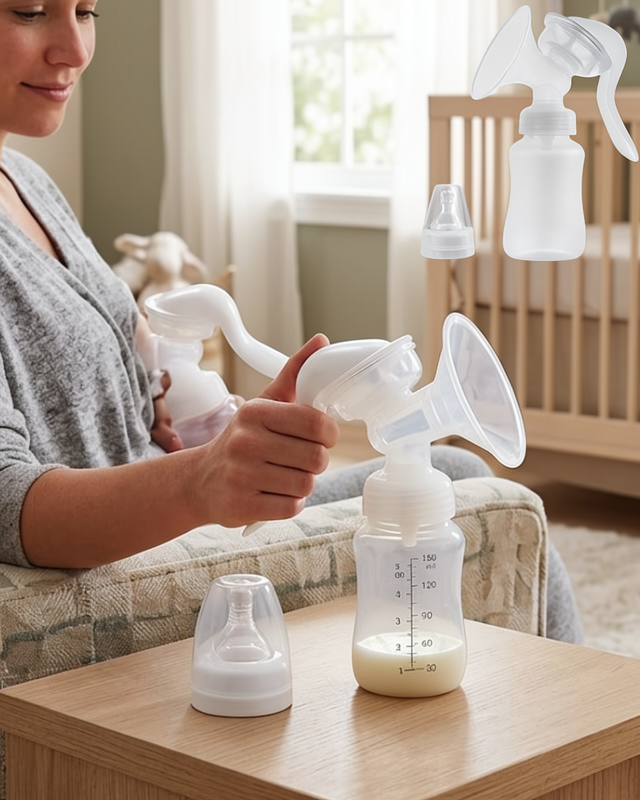 ACURA Manuel Göğüs Pompası 180 ML Masaj Özellikli BPA İçermez
