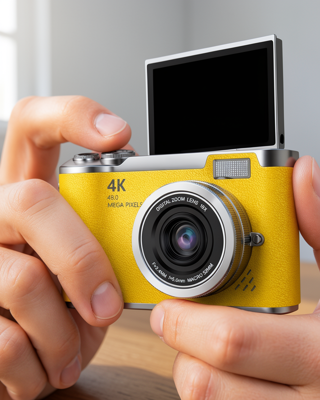 Yüksek Çözünürlüklü 48 MP Kamera 4K Video Çekim Selfie Vlog