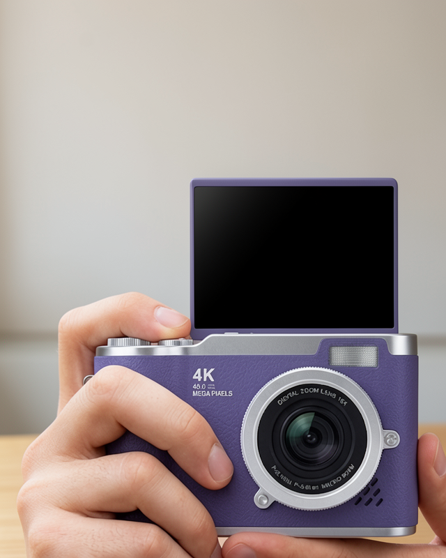 4K Kompakt Kamera 48 MP Autofocus Flash Özellikli
